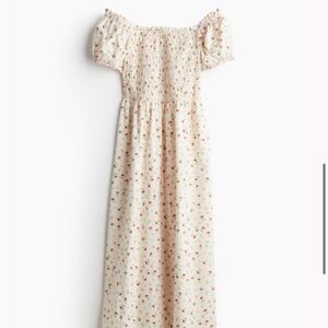 H&M Off the Shoulder Poplin Dress